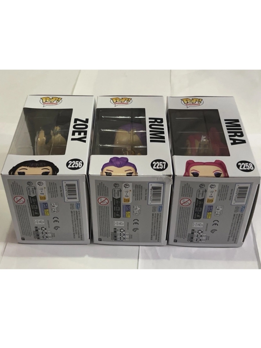 Funko Pop Kpop Demon Hunters 3 Figure Set 2256 2257 2258 Zoey Rumi Mira - Picture 2 of 6